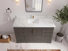 Alys 60 in. W x 22 in. D Single Sink Bathroom Vanity - photo 19