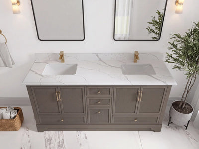 Alys 72 in. W x 22 in. D Double Sink Bathroom Vanity