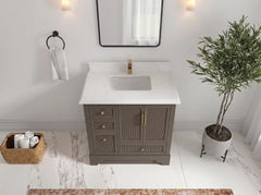 Alys 36 in. W x 22 in. D Center Sink Bathroom Vanity - photo 35