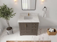 Alys 36 in. W x 22 in. D Center Sink Bathroom Vanity - photo 34