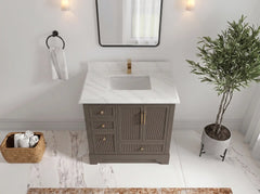 Alys 36 in. W x 22 in. D Center Sink Bathroom Vanity - photo 32