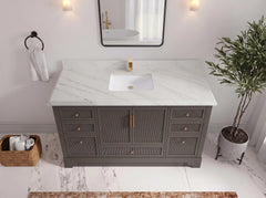 Alys 60 in. W x 22 in. D Single Sink Bathroom Vanity - photo 18