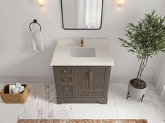 Alys 36 in. W x 22 in. D Center Sink Bathroom Vanity - photo 36