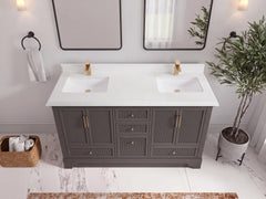 Alys 60 in. W x 22 in. D Double Sink Bathroom Vanity - photo 36