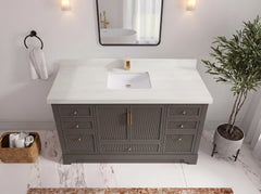 Alys 60 in. W x 22 in. D Single Sink Bathroom Vanity - photo 29