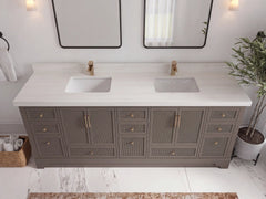 Alys 84 in. W x 22 in. D Double Sink Bathroom Vanity - photo 27