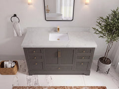 Alys 60 in. W x 22 in. D Single Sink Bathroom Vanity - photo 22