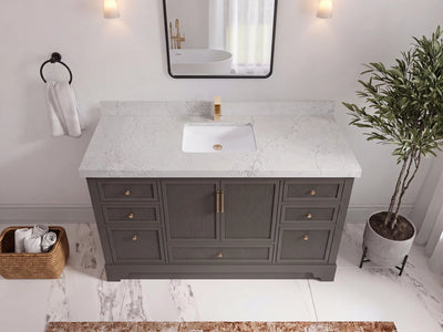 Alys 60 in. W x 22 in. D Single Sink Bathroom Vanity