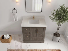 Alys 36 in. W x 22 in. D Center Sink Bathroom Vanity - photo 6