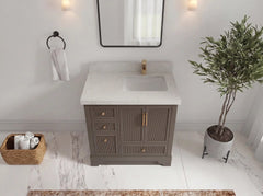 Alys 36 in. W x 22 in. D Right Offset Sink Bathroom Vanity - photo 6