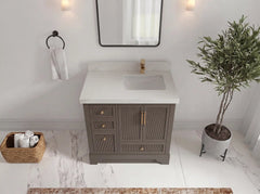 Alys 36 in. W x 22 in. D Right Offset Sink Bathroom Vanity - photo 31