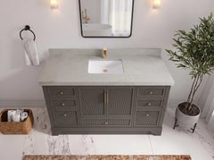 Alys 60 in. W x 22 in. D Single Sink Bathroom Vanity - photo 26