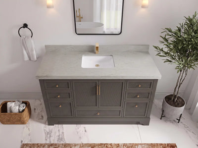 Alys 60 in. W x 22 in. D Single Sink Bathroom Vanity