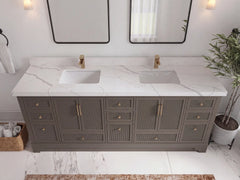 Alys 84 in. W x 22 in. D Double Sink Bathroom Vanity - photo 24