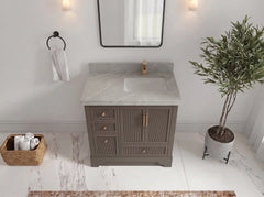 Alys 36 in. W x 22 in. D Right Offset Sink Bathroom Vanity - photo 13