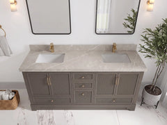 Alys 72 in. W x 22 in. D Double Sink Bathroom Vanity - photo 16