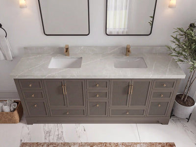 Alys 84 in. W x 22 in. D Double Sink Bathroom Vanity