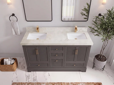 Alys 60 in. W x 22 in. D Double Sink Bathroom Vanity