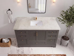 Alys 60 in. W x 22 in. D Single Sink Bathroom Vanity - photo 8