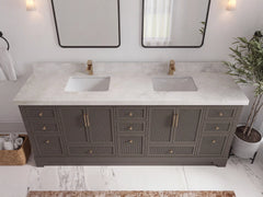 Alys 84 in. W x 22 in. D Double Sink Bathroom Vanity - photo 7