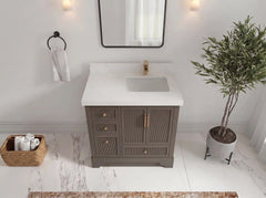 Alys 36 in. W x 22 in. D Right Offset Sink Bathroom Vanity - photo 8