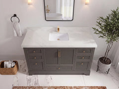 Alys 60 in. W x 22 in. D Single Sink Bathroom Vanity - photo 9