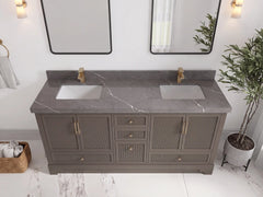 Alys 72 in. W x 22 in. D Double Sink Bathroom Vanity - photo 17
