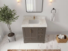 Alys 36 in. W x 22 in. D Center Sink Bathroom Vanity - photo 31