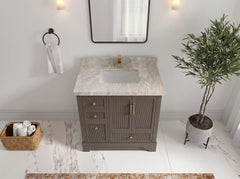 Alys 36 in. W x 22 in. D Center Sink Bathroom Vanity - photo 30