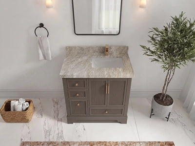 Alys 36 in. W x 22 in. D Right Offset Sink Bathroom Vanity