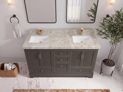 Alys 60 in. W x 22 in. D Double Sink Bathroom Vanity - photo 31