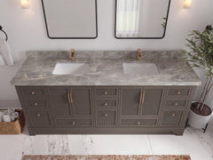 Alys 84 in. W x 22 in. D Double Sink Bathroom Vanity - photo 29