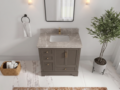 Alys 36 in. W x 22 in. D Center Sink Bathroom Vanity - photo 26