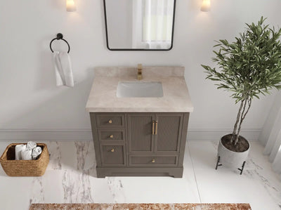 Alys 36 in. W x 22 in. D Center Sink Bathroom Vanity