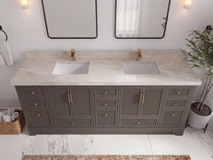 Alys 84 in. W x 22 in. D Double Sink Bathroom Vanity - photo 28
