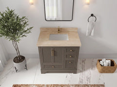 Alys 36 in. W x 22 in. D Center Sink Bathroom Vanity - photo 28