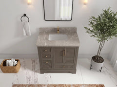 Alys 36 in. W x 22 in. D Center Sink Bathroom Vanity - photo 27
