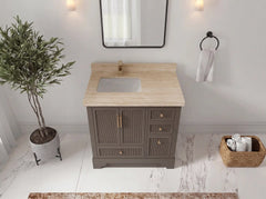 Alys 36 in. W x 22 in. D Left Offset Sink Bathroom Vanity - photo 35