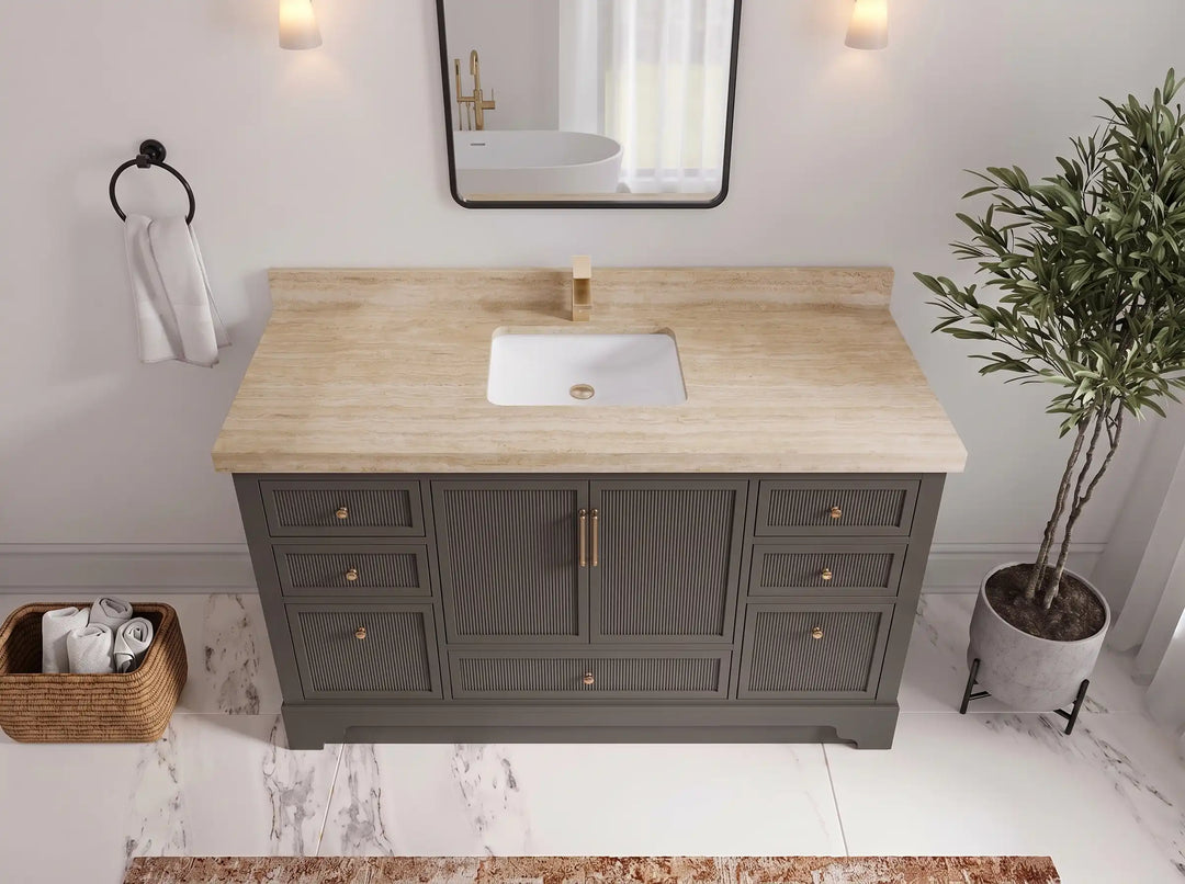 Alys 60 in. W x 22 in. D Single Sink Bathroom Vanity | 
              
                Urbane Bronze
                
                  
             - ALS_URB_WHQZ_60S - photo №28