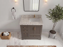 Alys 36 in. W x 22 in. D Right Offset Sink Bathroom Vanity - photo 37
