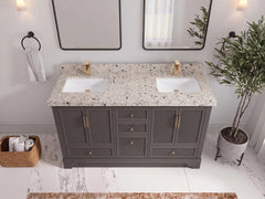 Alys 60 in. W x 22 in. D Double Sink Bathroom Vanity - photo 24