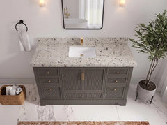 Alys 60 in. W x 22 in. D Single Sink Bathroom Vanity - photo 30