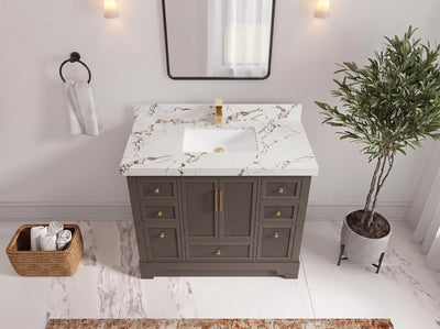 Alys 42 in. W x 22 in. D Single Sink Bathroom Vanity