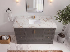 Alys 60 in. W x 22 in. D Single Sink Bathroom Vanity - photo 24
