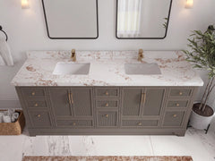 Alys 84 in. W x 22 in. D Double Sink Bathroom Vanity - photo 21