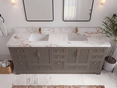 Alys 84 in. W x 22 in. D Double Sink Bathroom Vanity