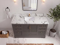Alys 60 in. W x 22 in. D Single Sink Bathroom Vanity - photo 25