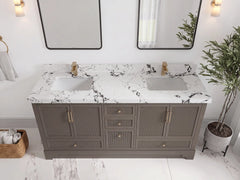 Alys 72 in. W x 22 in. D Double Sink Bathroom Vanity - photo 24