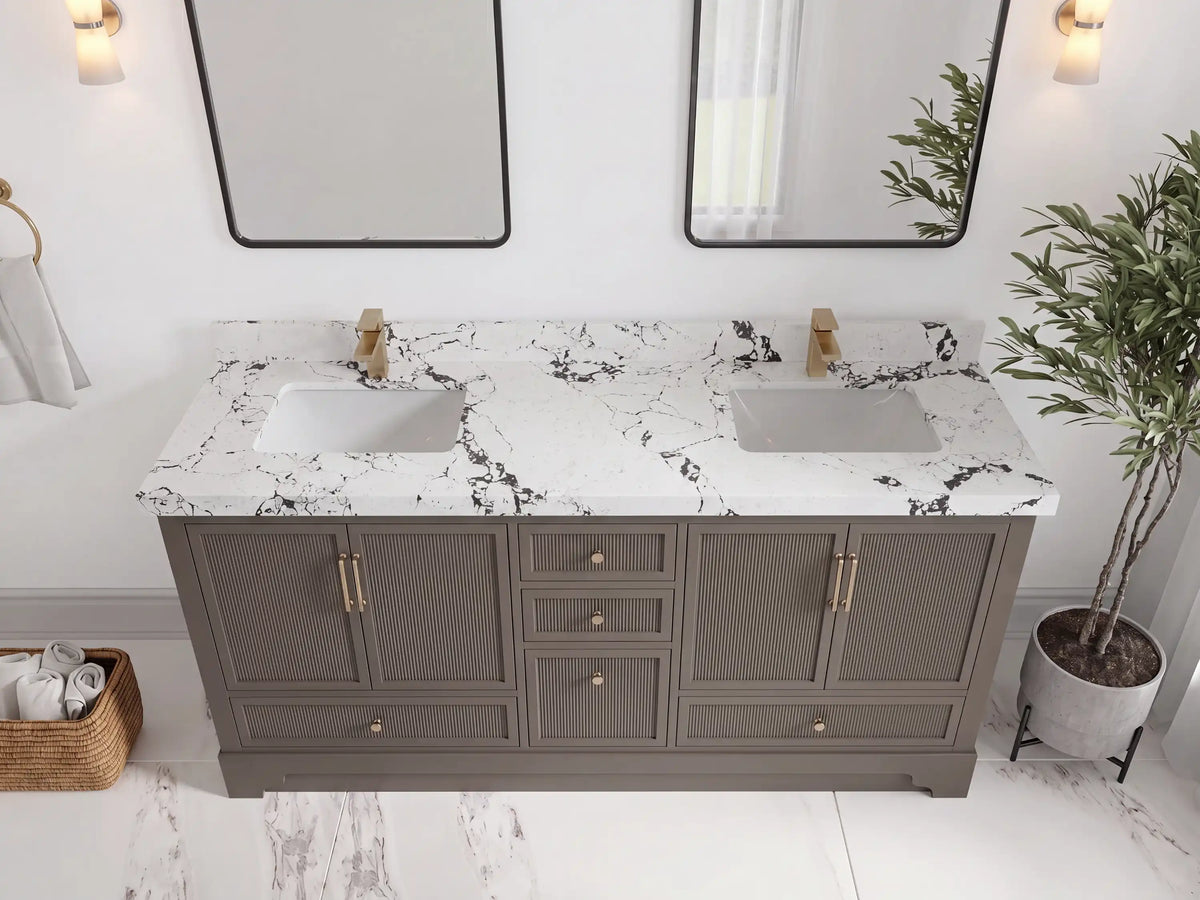 Alys 72 in. W x 22 in. D Double Sink Bathroom Vanity