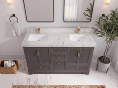 Alys 60 in. W x 22 in. D Double Sink Bathroom Vanity - photo 20